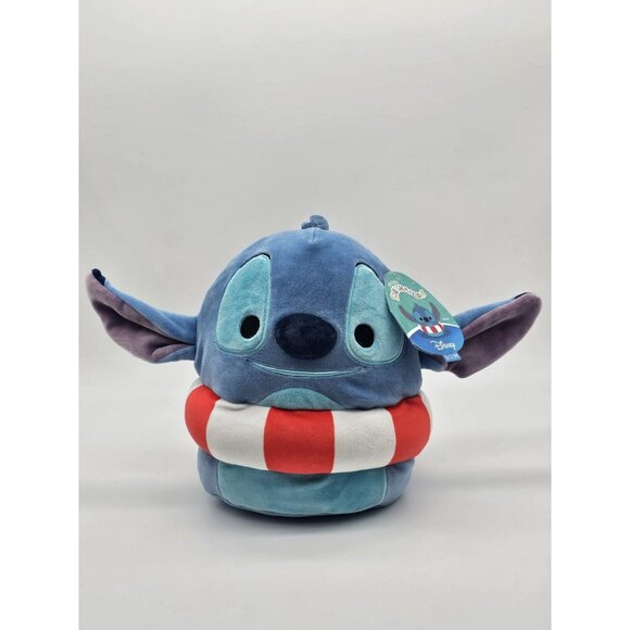 Squishmallows Disney Lilo & Stitch Pool Swim Tube 2024 Blue Plush Plushie Toy 9" - Picture 12 of 12